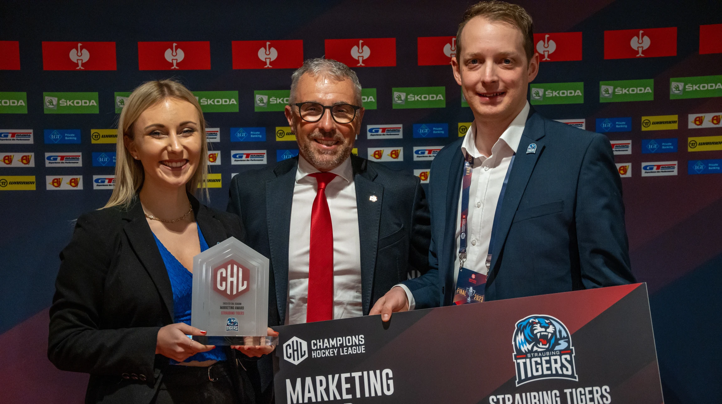 The Straubing Tigers win the 4th edition of the CHL Marketing Award