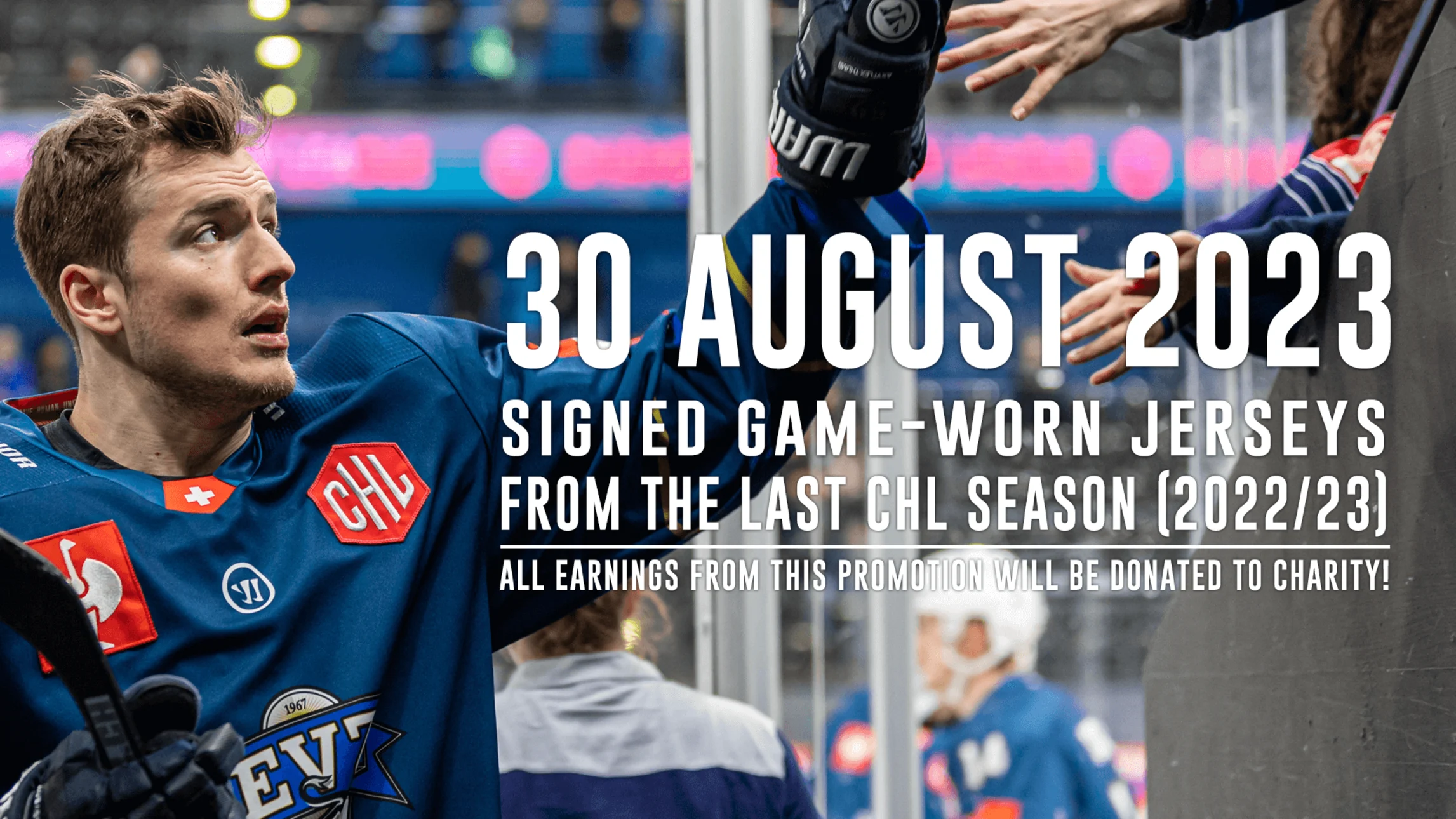 Signed Game worn Jersey Charity sale