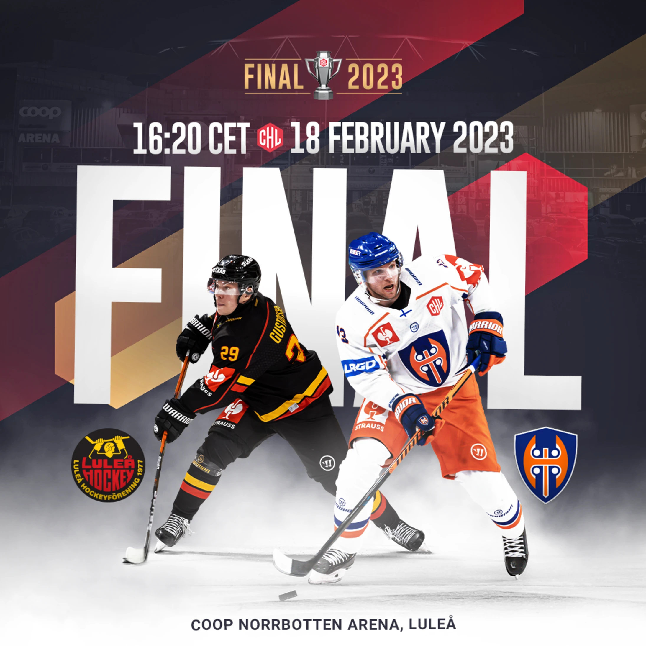 CHL Final 2023 face-off time set for 1620 CET!
